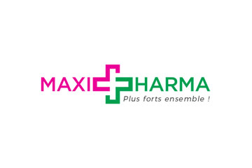 logo du groupement de pharmacies "Maxipharma"