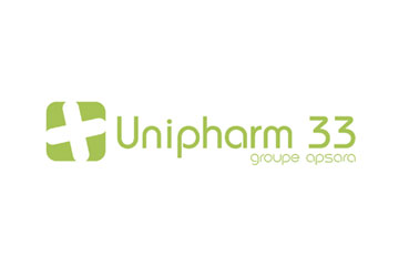 logo du groupement de pharmacies "Unipharm 33"